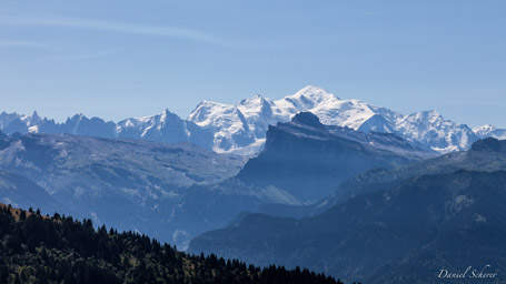 Mont Blanc vu de Verchaix  