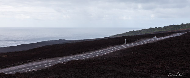 le volcan   coulée de 2007