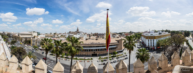 Panorama de Seville depuis la Torre del Oro  
